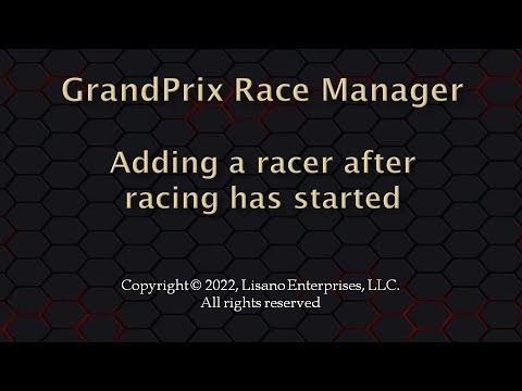 GrandPrix Race Manager Instructional Videos