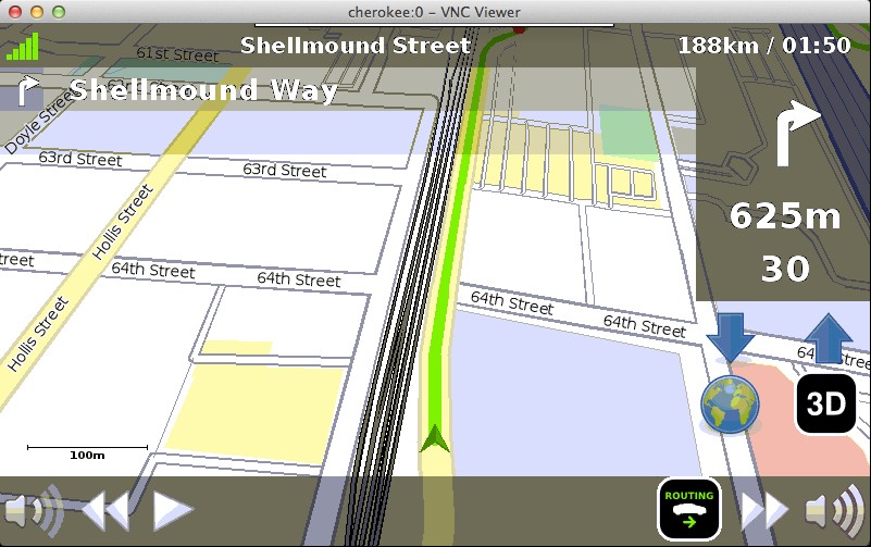 Linux Based Carputer running Navit Open Source Navigation