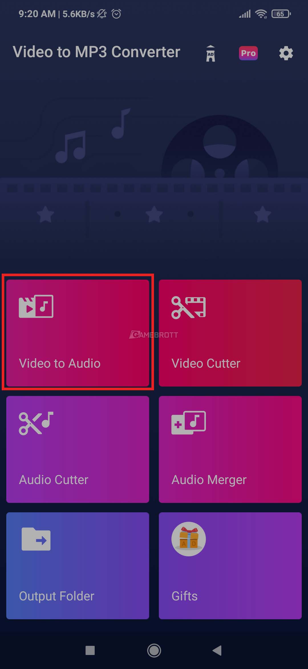 Video to MP3 Converter Interface