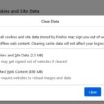 Mozilla Firefox settings with privacy and security panel highlighted