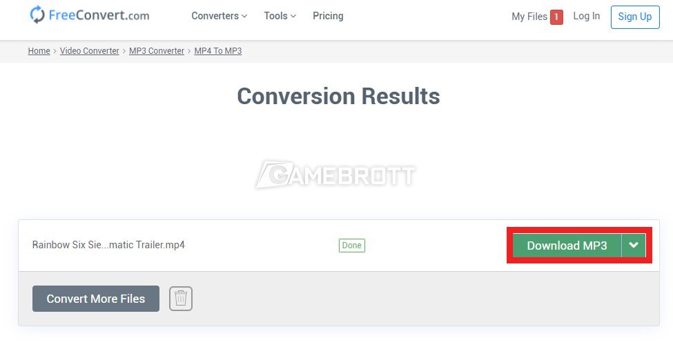 FreeConvert Download MP3