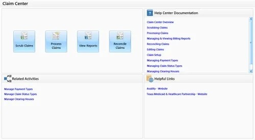 Adult Day Care Software Claim Center - Image