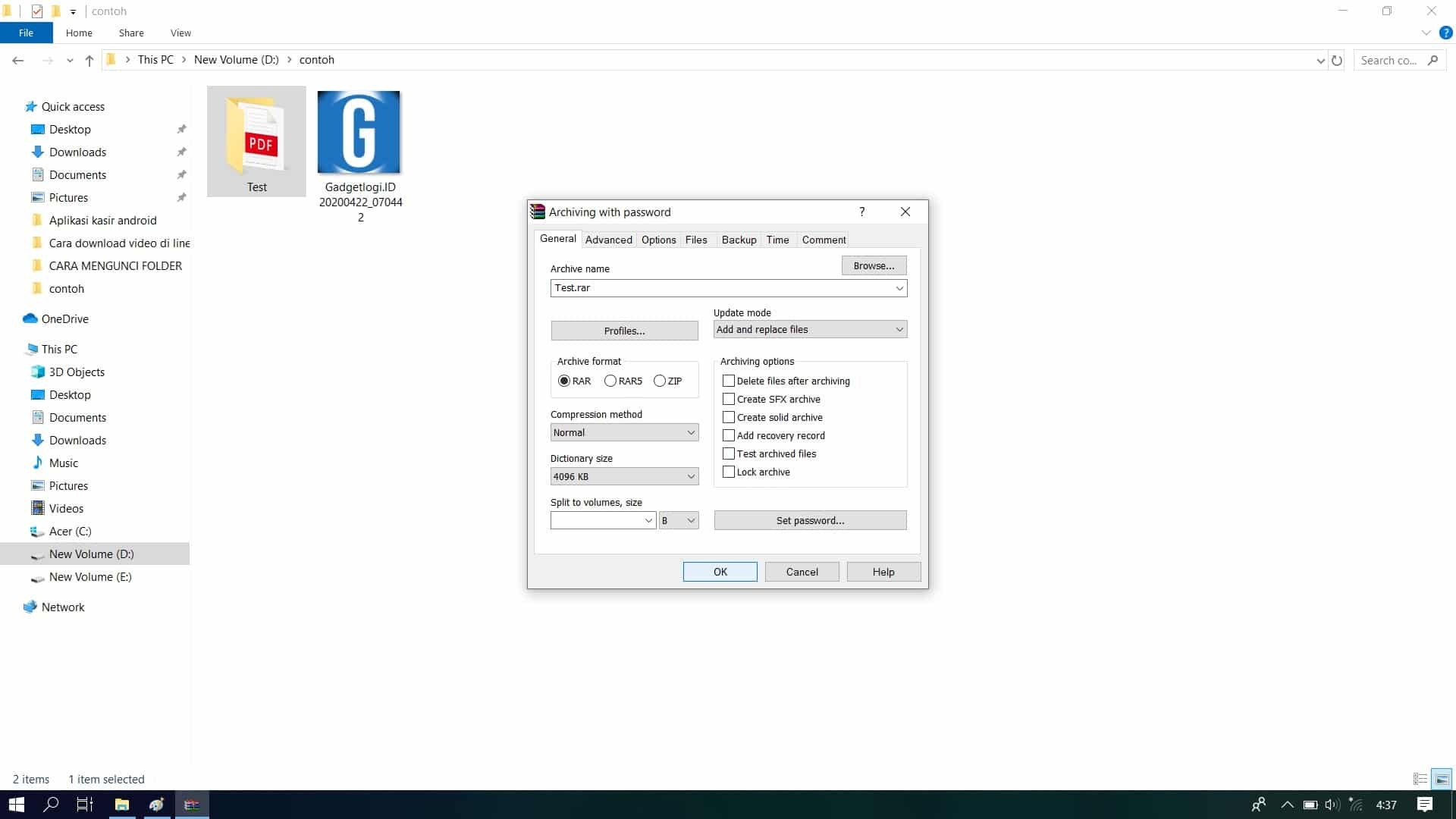 Complete Archive Creation