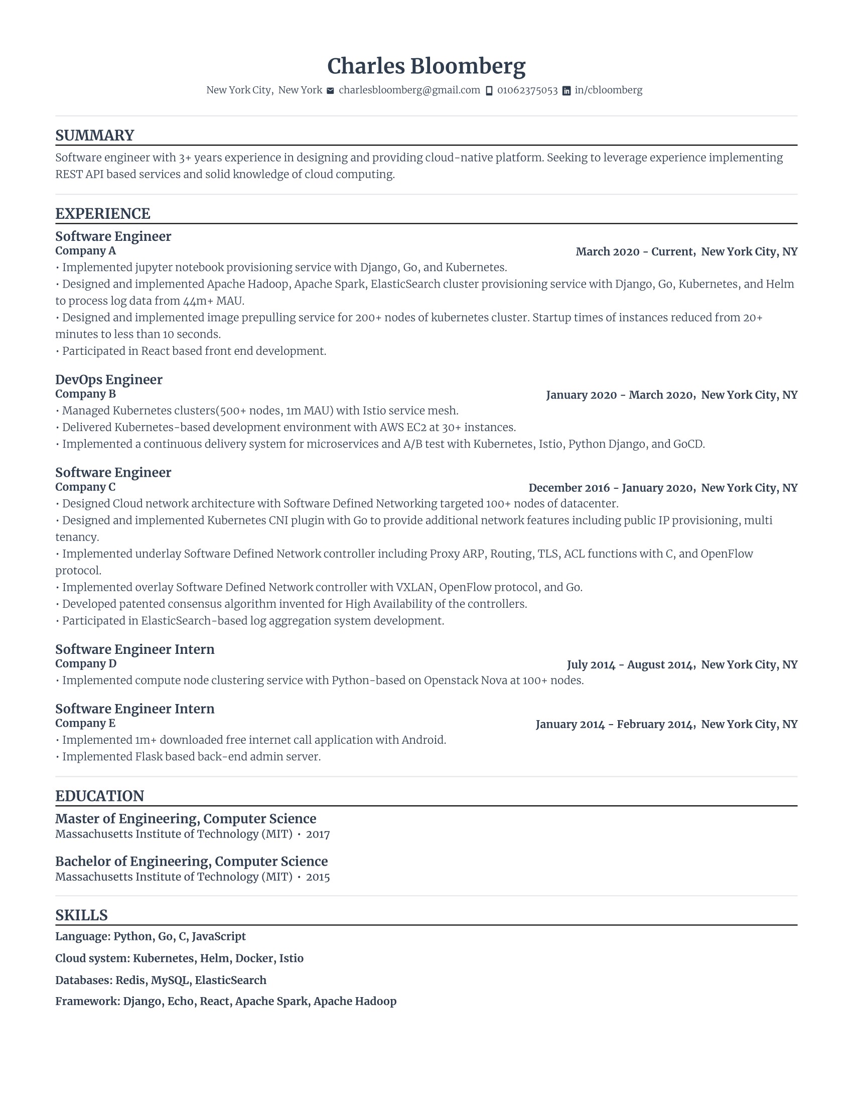 Software engineer