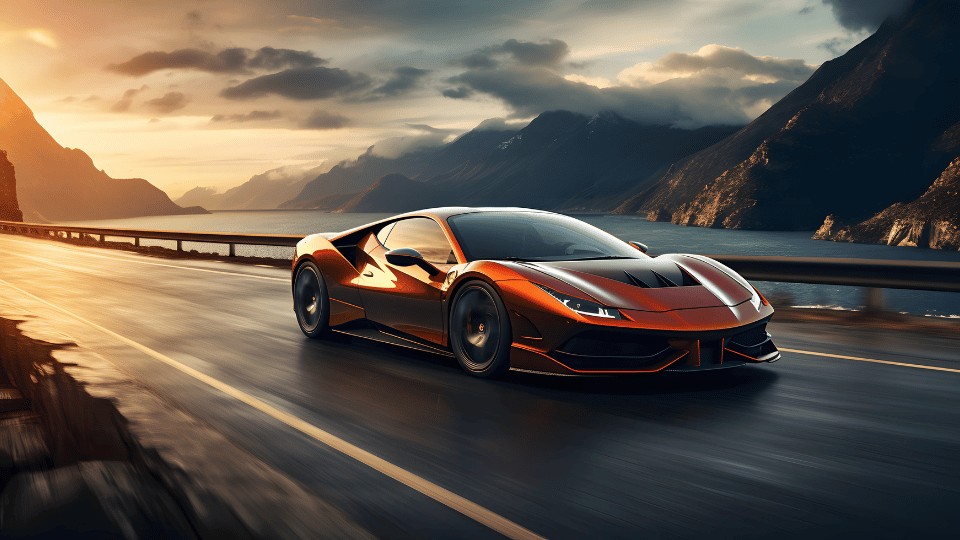 3D Car Design Render