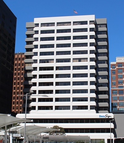 DocuSign office showcasing a bright and welcoming workspace for its employees