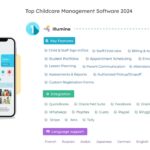 Childcare software interface showing attendance tracking