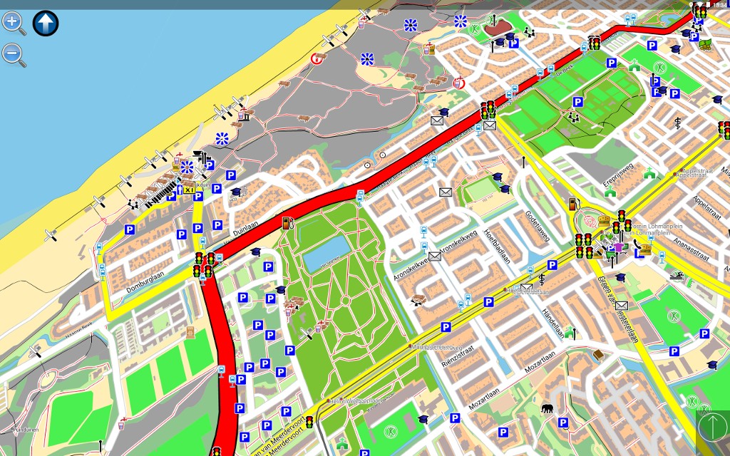 Android Tablet Navit running open source navigation