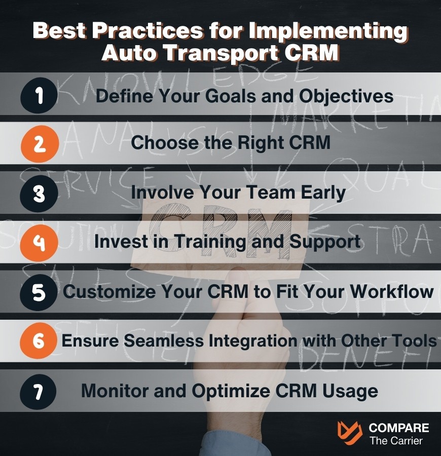 Best Practices for auto transport CRM Implementation