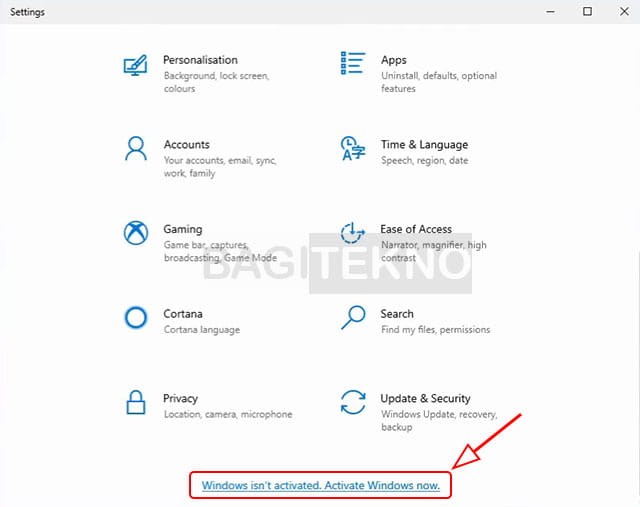 Open Windows Settings