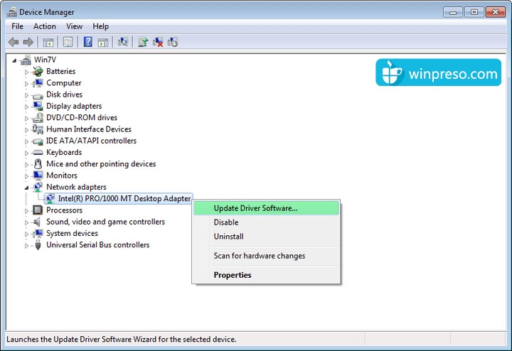 Update Driver Software