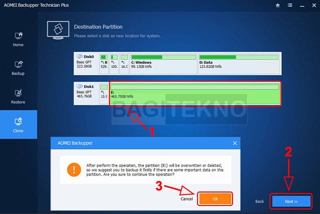 Restoring from system image