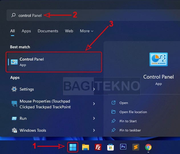 Open Control Panel