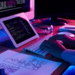 Software developer working