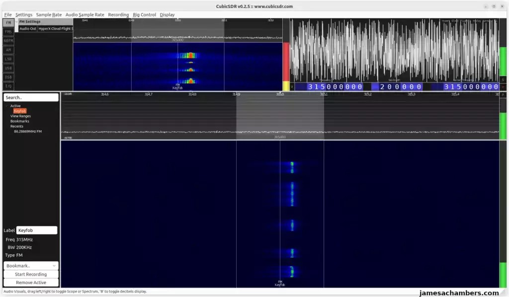CubicSDR – Lock / Unlock Intercept