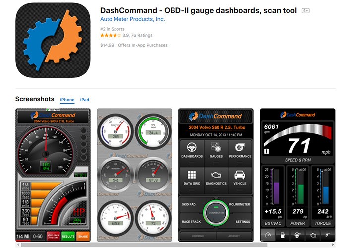 DashCommand Interface