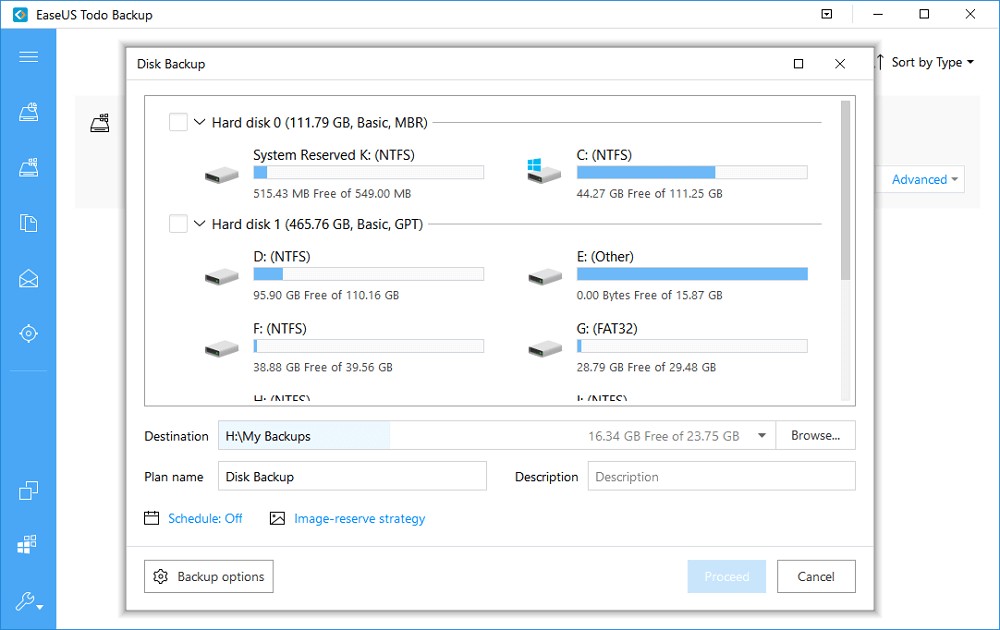 Select the Source Disk or Partition