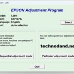 Epson L360 Resetter Software Download