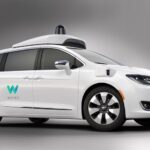 Waymo self-driving car navigating city streets