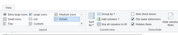 File name extensions