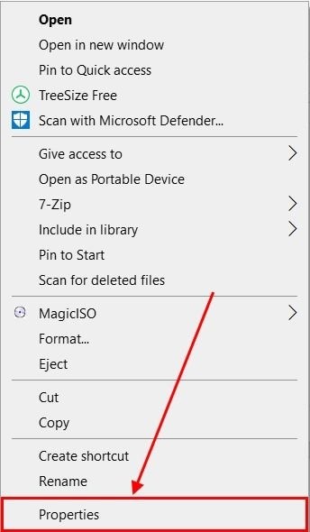 SD card properties