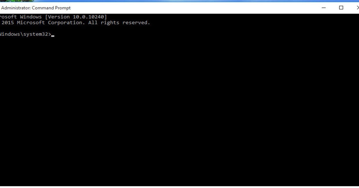 Command Prompt Interface on a Computer Screen