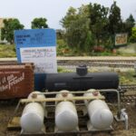 GATX tank car parked at Getz Gas with a 4 cycle waybill
