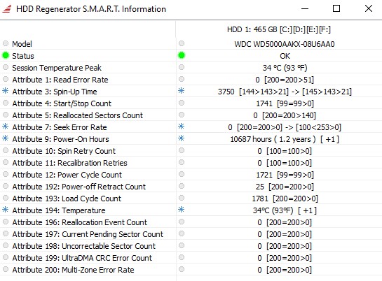 hdd regenerator pemantauan smart