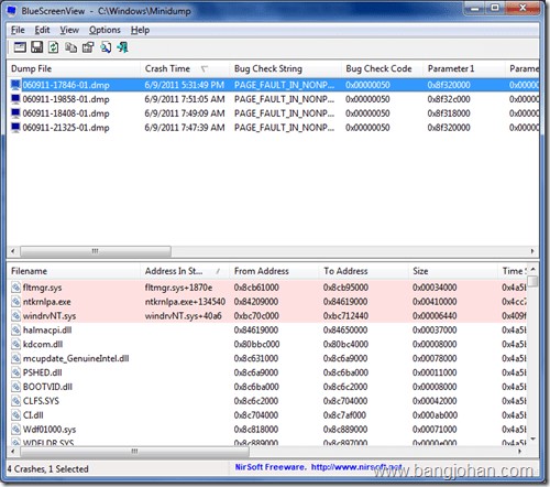 Blue Screen View Interface