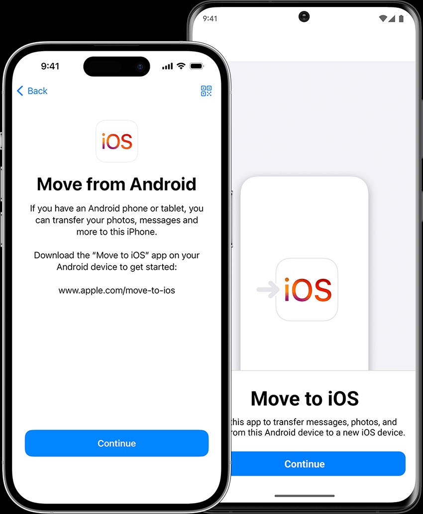 Move to iOS in Google Play Store