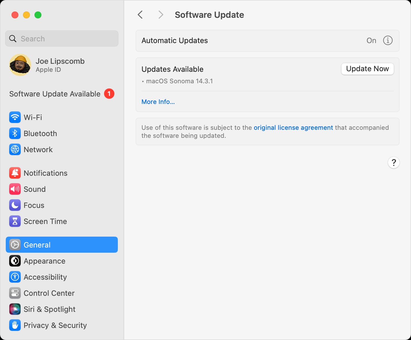 Car Software Update