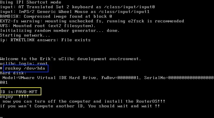 Mikrotik Software ID