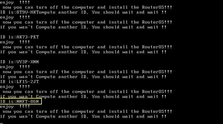 Mikrotik Software ID