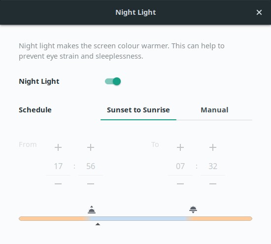 GNOME - Night Light