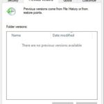 Restore Previous Versions
