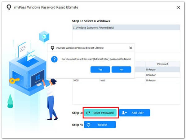 Resetting the Windows Password