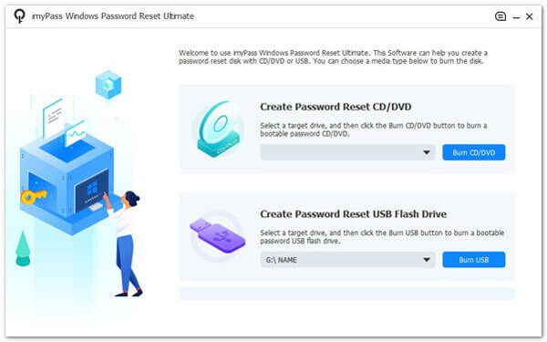 Running imyPass Windows Password Reset