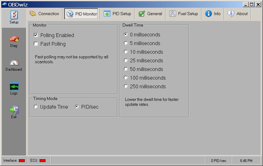 OBDwiz PID Monitor