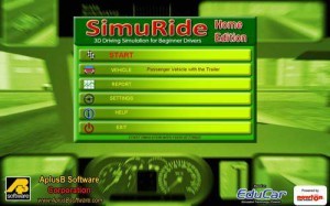 SimuRide Home Edition Main Menu