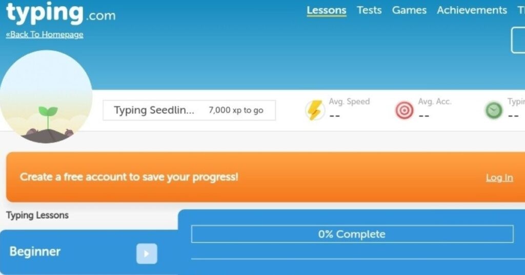 Typing Skills From Beginner To Expert With Typing.com