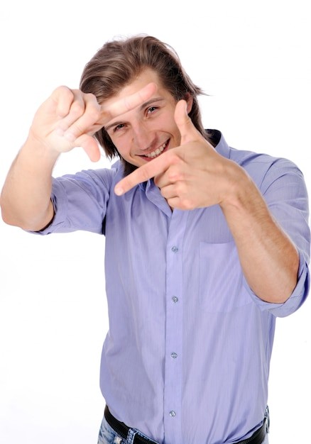 Software engineer working on a personal project at home