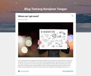 Basic structure of a blog template