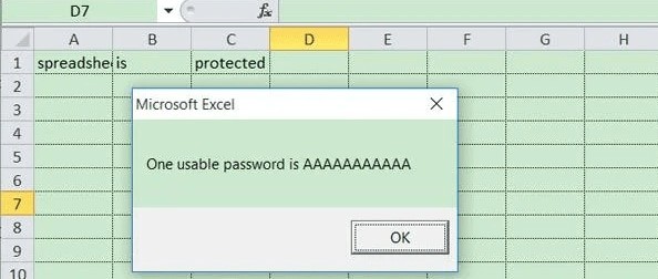 Unlock excel spreadsheet