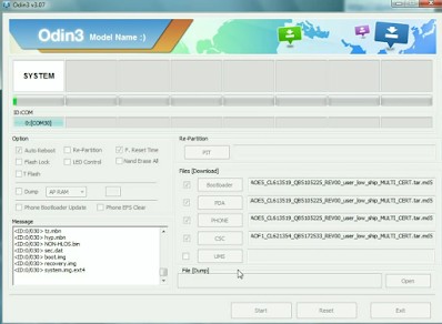 Odin 3.07 full firmware + PIT