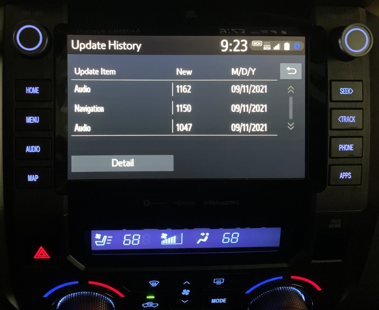 Toyota car stereo