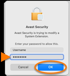 Confirming System Extension Removal During Avast Security Uninstall