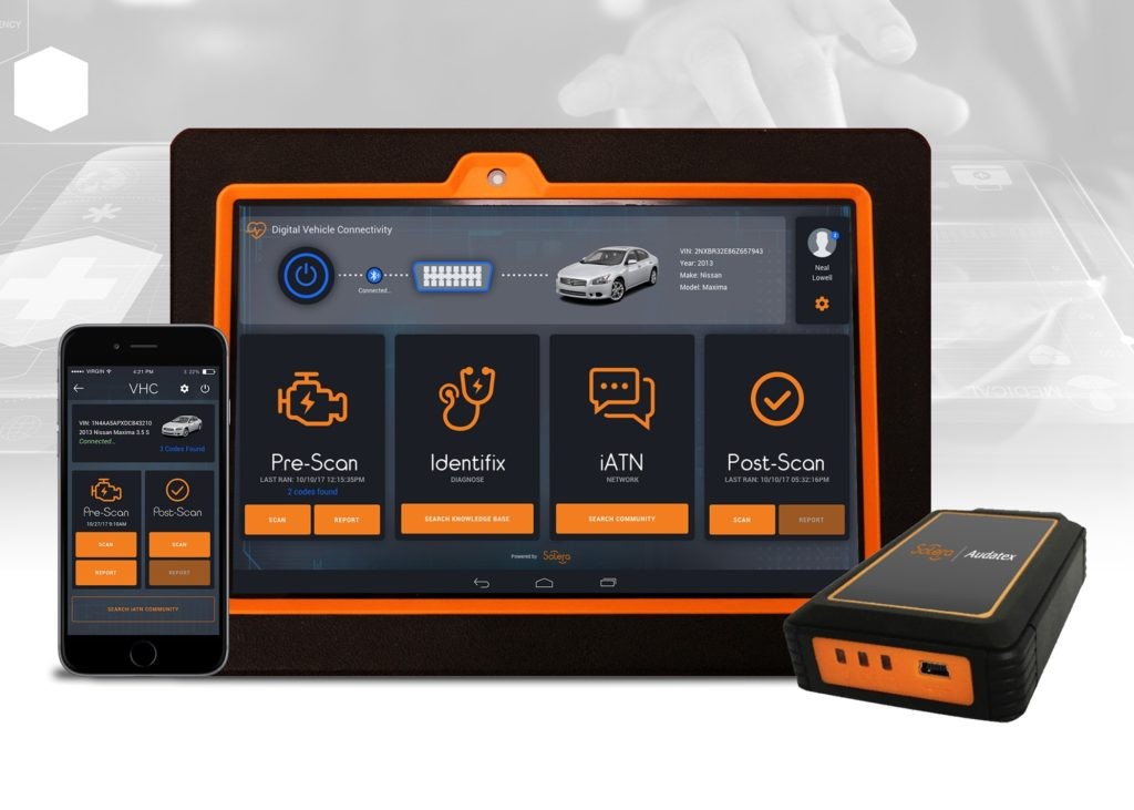 Car Diagnostic Tool Connecting to OBD II Port