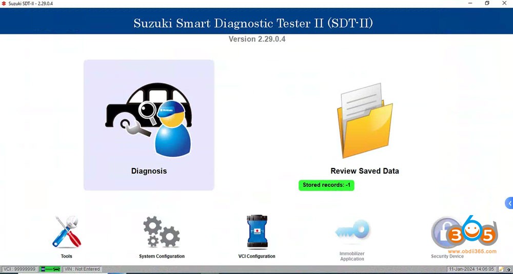 VNCI Suzuki SDT II Software 1
