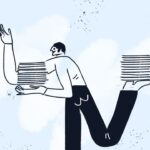 IT support illustrated as a person helping another on a computer