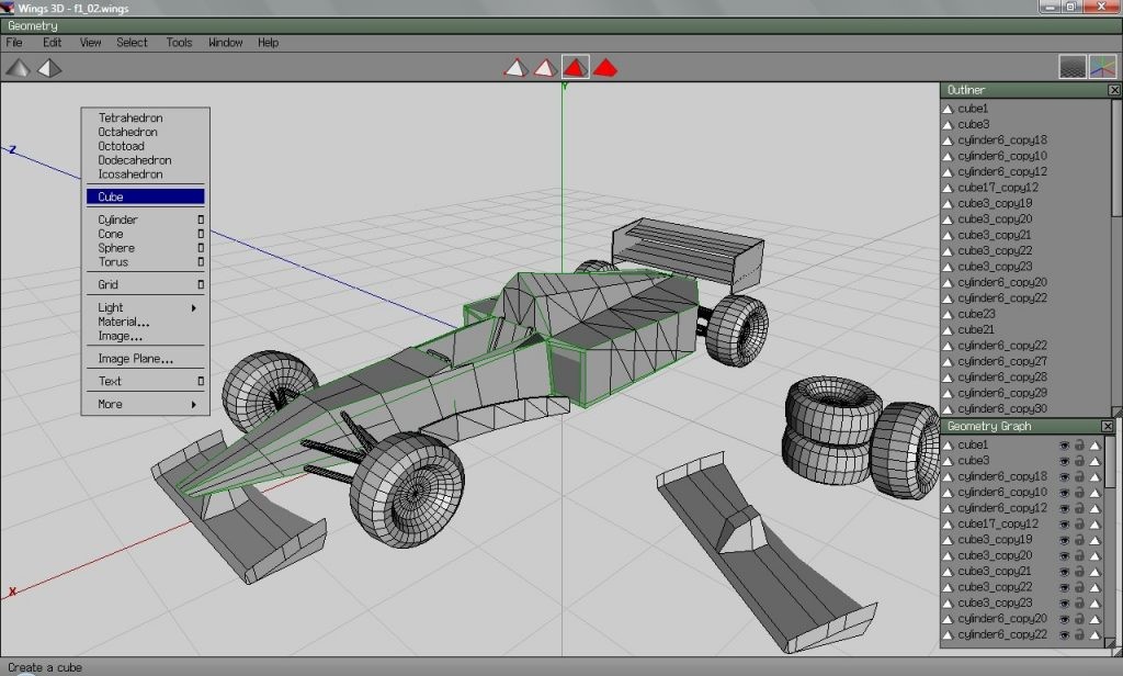 Wings3D Interface